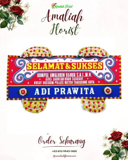 Papan Bunga Ucapan Selamat Popoh